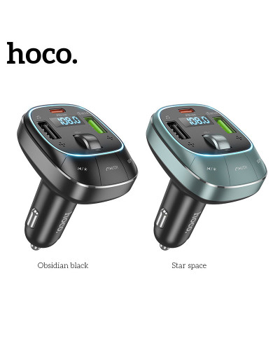 Hoco E76 Black Avtomobil üçün FM transmitter