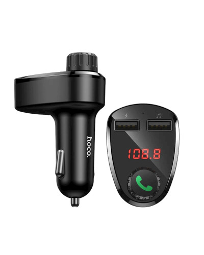 Hoco DE24 Black Avtomobil üçün FM transmitter