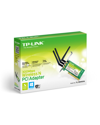 TP-Link TL-WN951N N300 Wi-Fi PCI-Adapter 300Mbit/s
