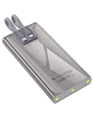 Hoco J104 10000 mAh Gray Xarici akkumlyator