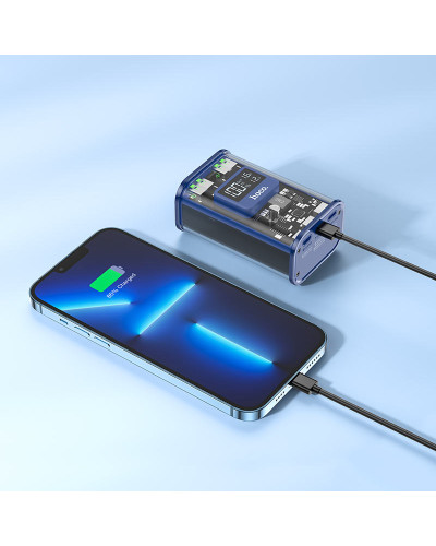 Hoco J105 10000 mAh Blue Xarici akkumlyator