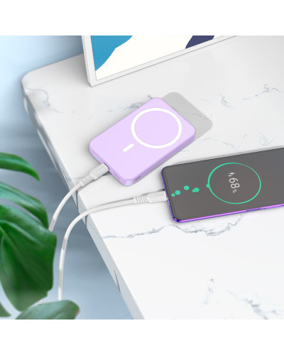 Hoco J109 5000 mAh Purple Xarici akkumlyator