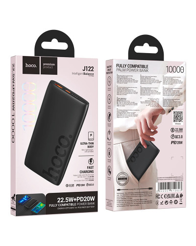 Hoco J122 Respect 10000mAh Black Universal batareya