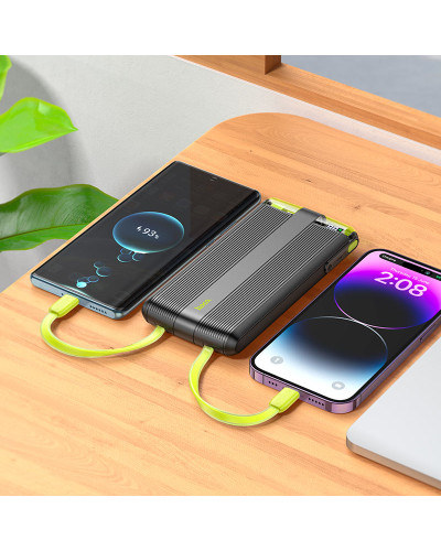 Hoco J127A Mecha 10000 mAh 20W Black Xarici akkumlyator