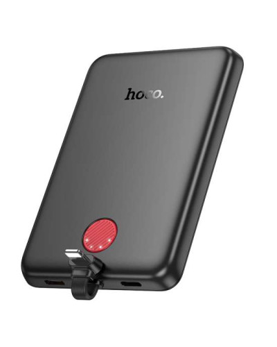 Hoco J133 5000 mAh Qara Xarici akkumulyator (Lightning kabel)