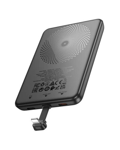 Hoco J133 5000 mAh Qara Xarici akkumulyator (Lightning kabel)