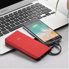 Hoco J25 Lightning 10000 mAh, Qırmızı Xarici akkumulyator