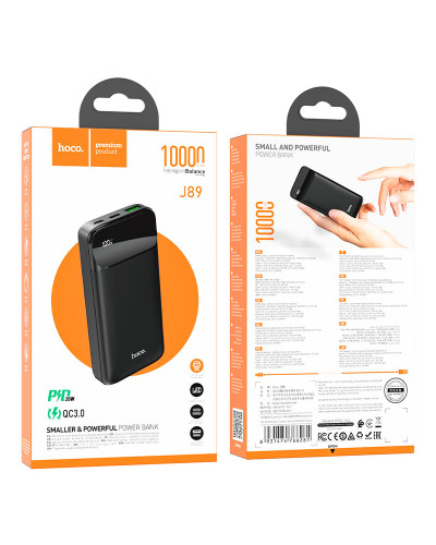 Hoco J89 10000mAh Black Xarici akkumulyator