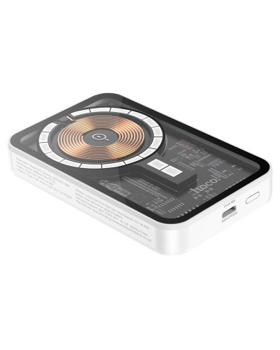 Hoco Q10 PD20W Wireless Fast Charging 5000 mAh White Xarici akkumlyator