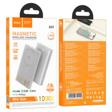 Hoco Q22 Taurus 22.5W 10000 mAh Grey Внешний аккумулятор