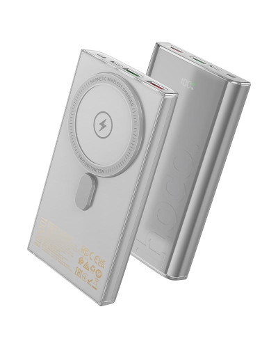 Hoco Q22 Taurus 22.5W 10000 mAh Grey Xarici akkumulyator