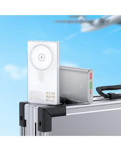 Hoco Q22 Taurus 22.5W 10000 mAh White Xarici akkumulyator