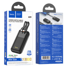 Hoco Q25 Graceful 10000mAh Black Внешний аккумулятор