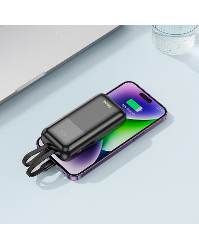 Hoco Q25 Graceful 10000mAh Black Xarici akkumulyator