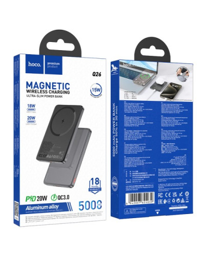Hoco Q26 5000 mAh PD Type-C 20W Xarici akkumulyator