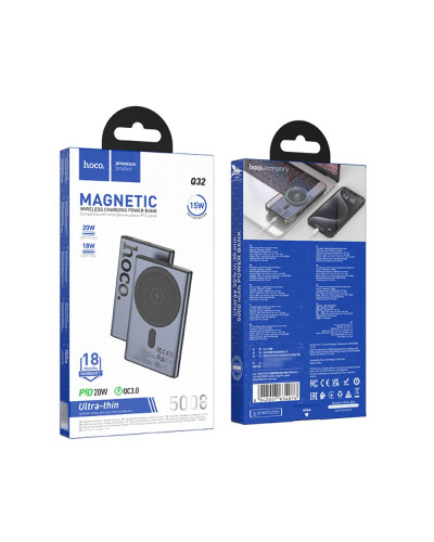 Hoco Q32 5000 mAh Grey Xarici akkuçulyator