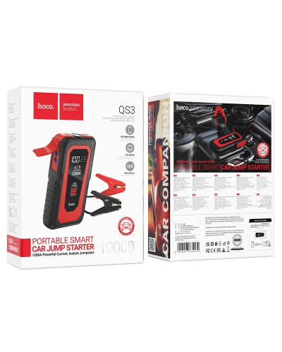 Hoco QS3 10000 mAh Black/Red Xarici akkumulyator